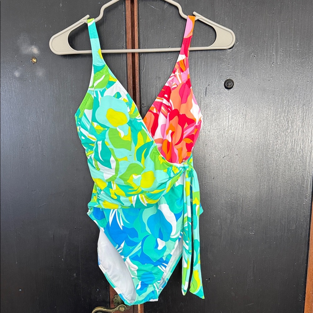 Bleu Rod Beattie Vibrant Floral One Piece